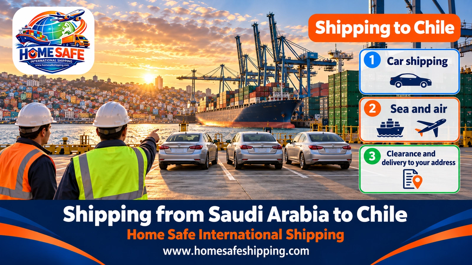 Shipping from Saudi Arabia to Chile