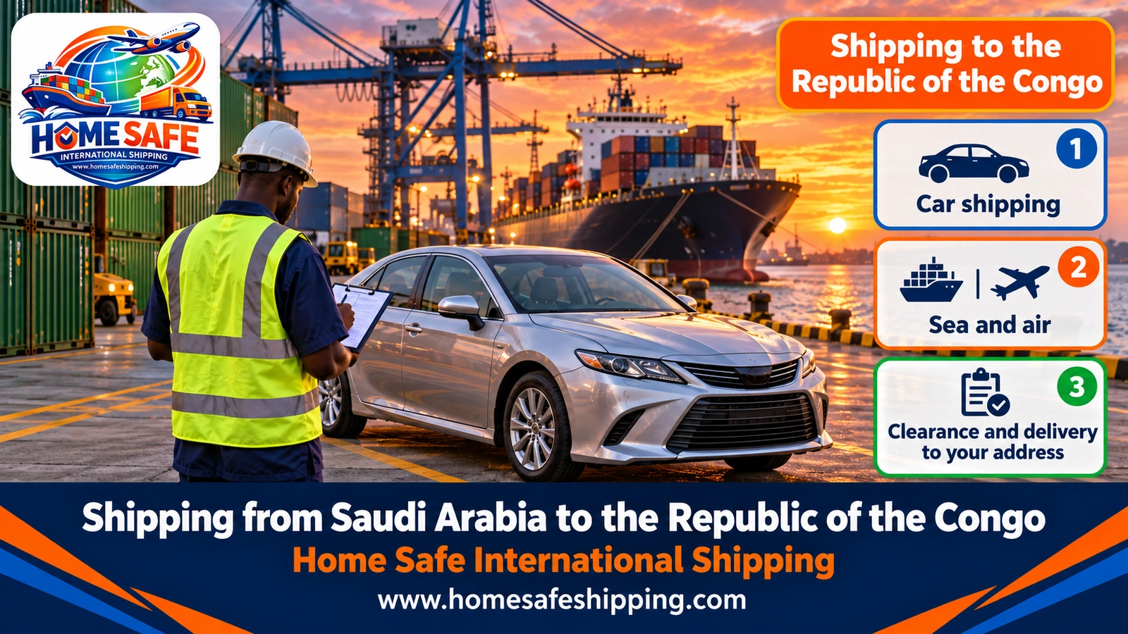 Shipping from Saudi Arabia to the Republic of the Congo