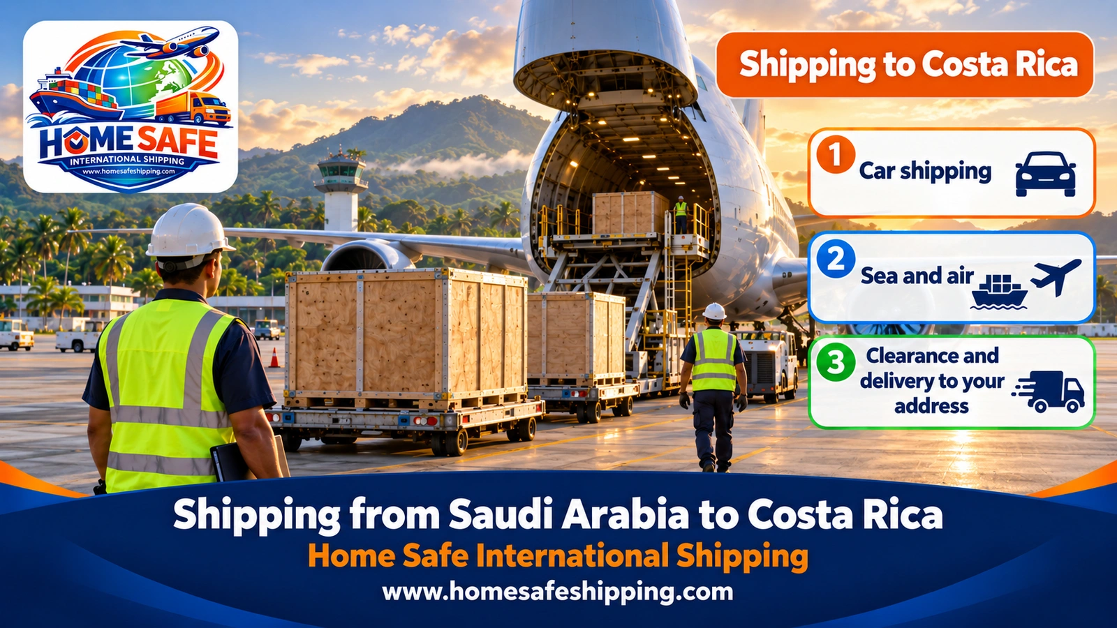 Shipping from Saudi Arabia to Costa Rica