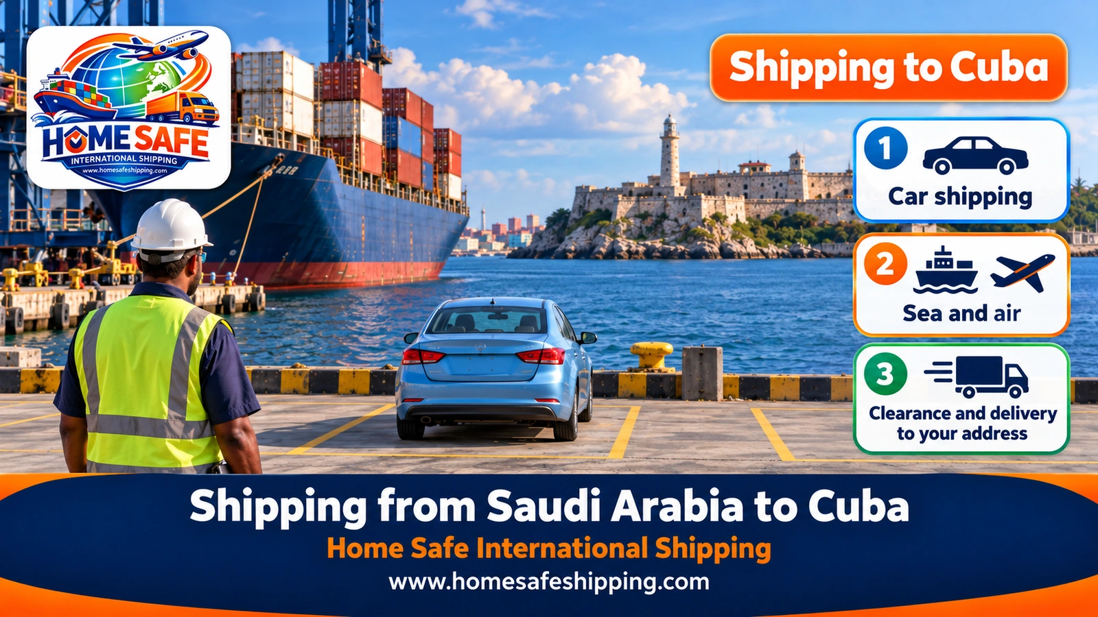 Shipping from Saudi Arabia to Cuba