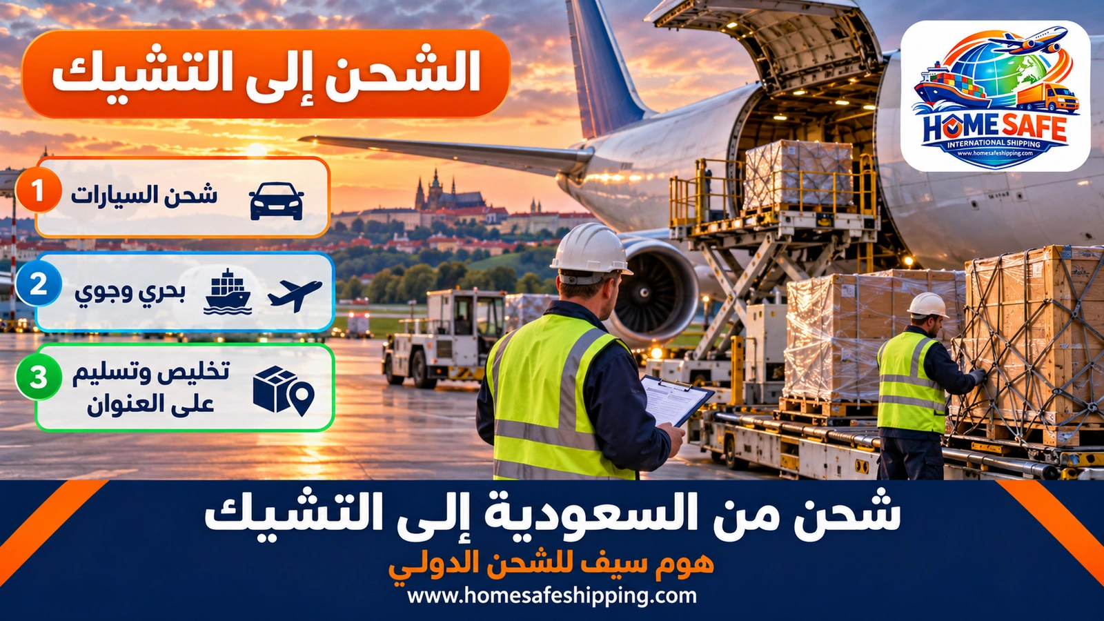 شحن من السعودية إلى التشيك
