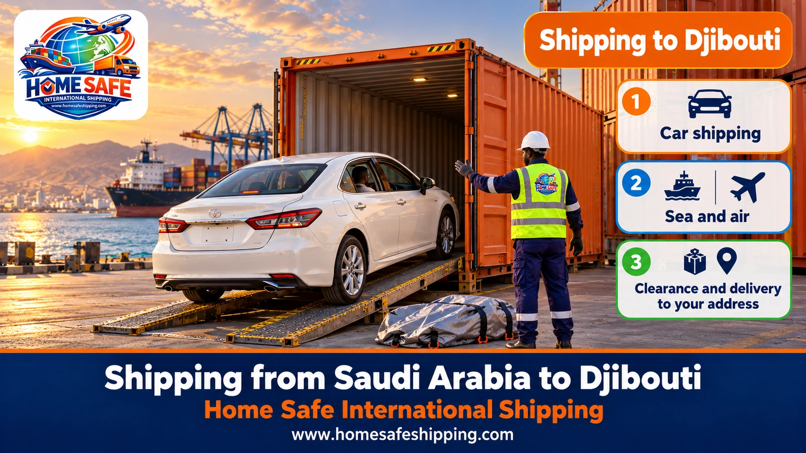 Shipping from Saudi Arabia to Djibouti