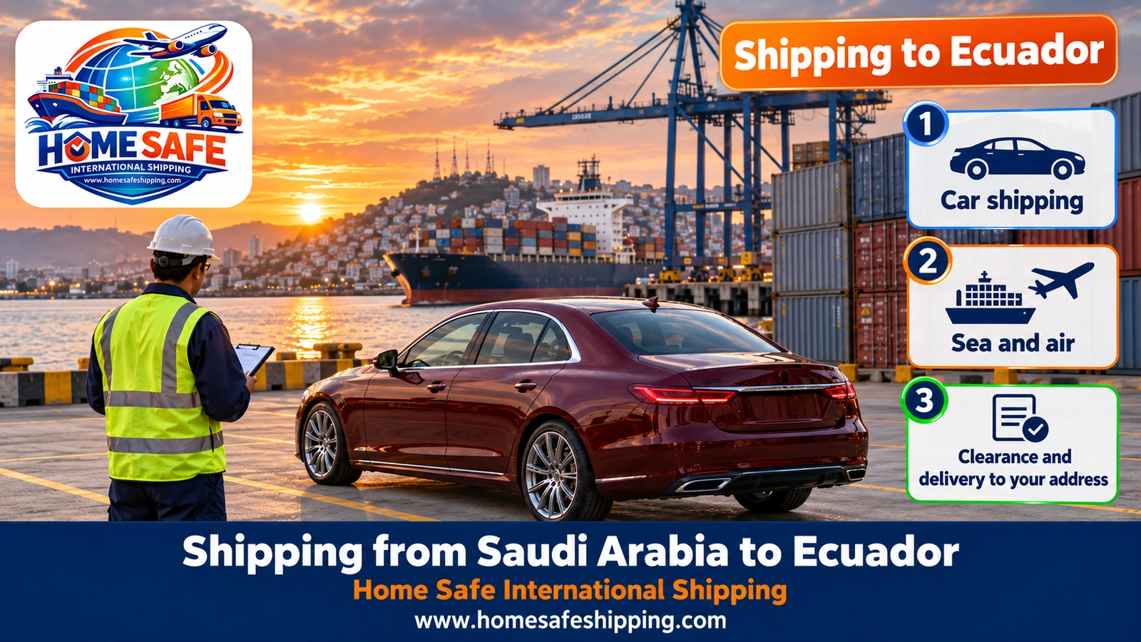 Shipping from Saudi Arabia to Ecuador