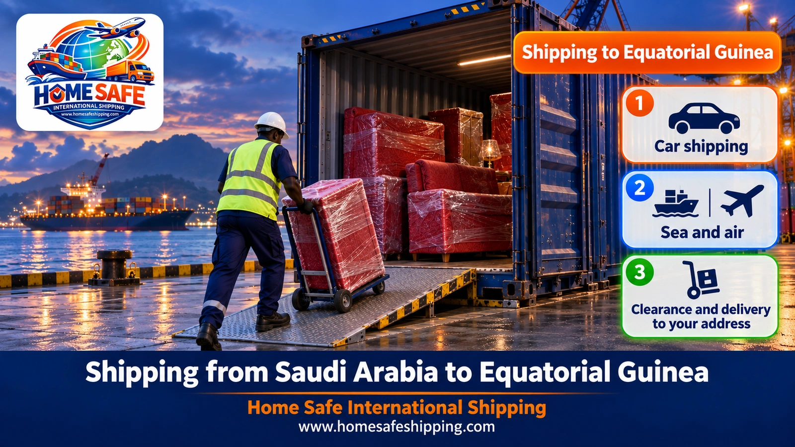 Shipping from Saudi Arabia to Equatorial Guinea