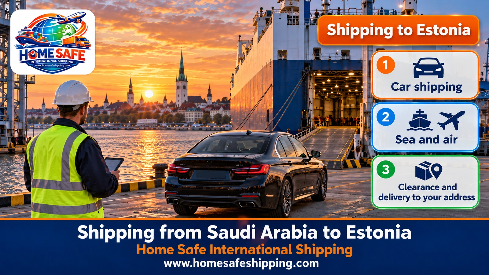 Shipping from Saudi Arabia to Estonia
