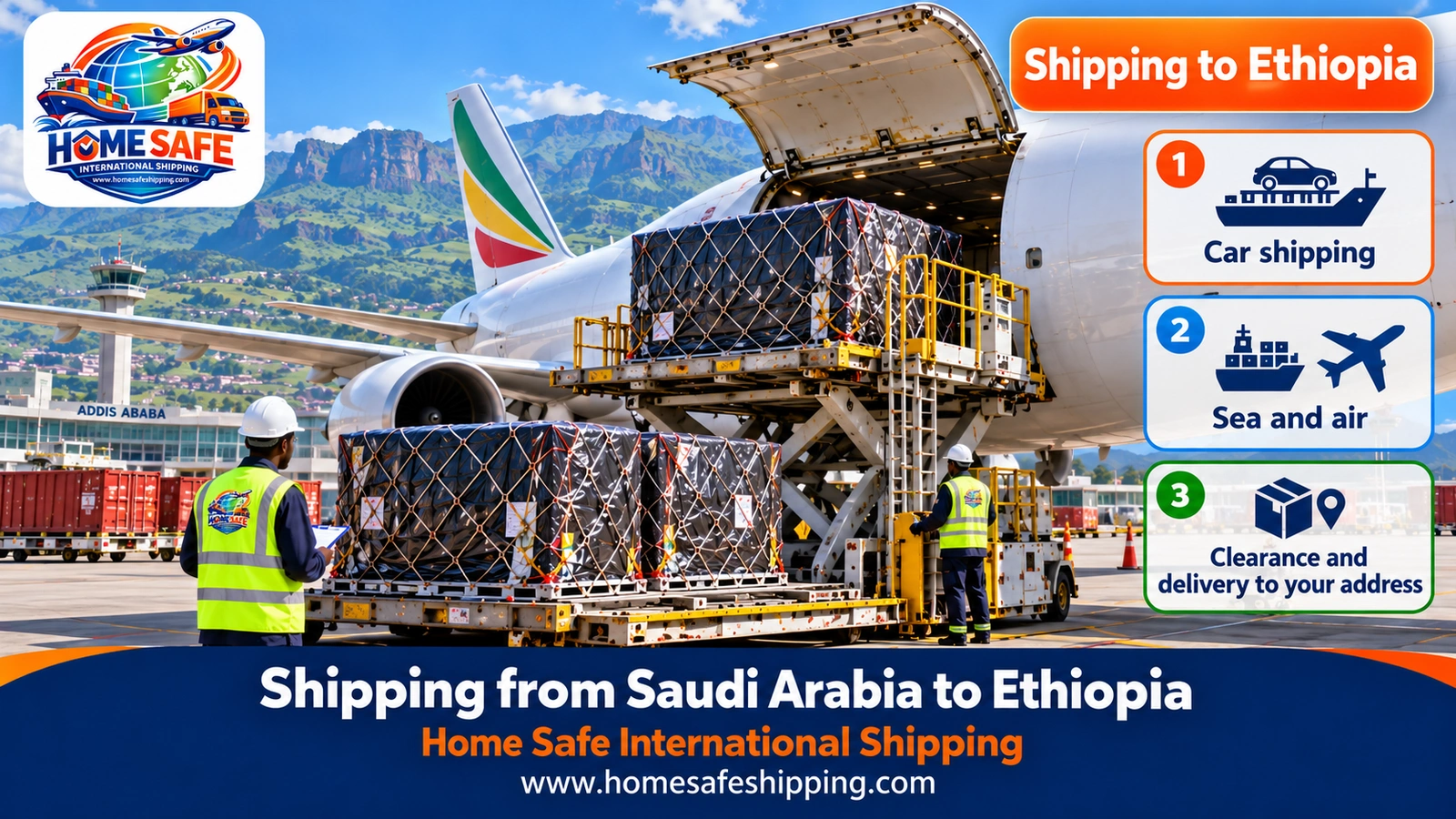 Shipping from Saudi Arabia to Ethiopia