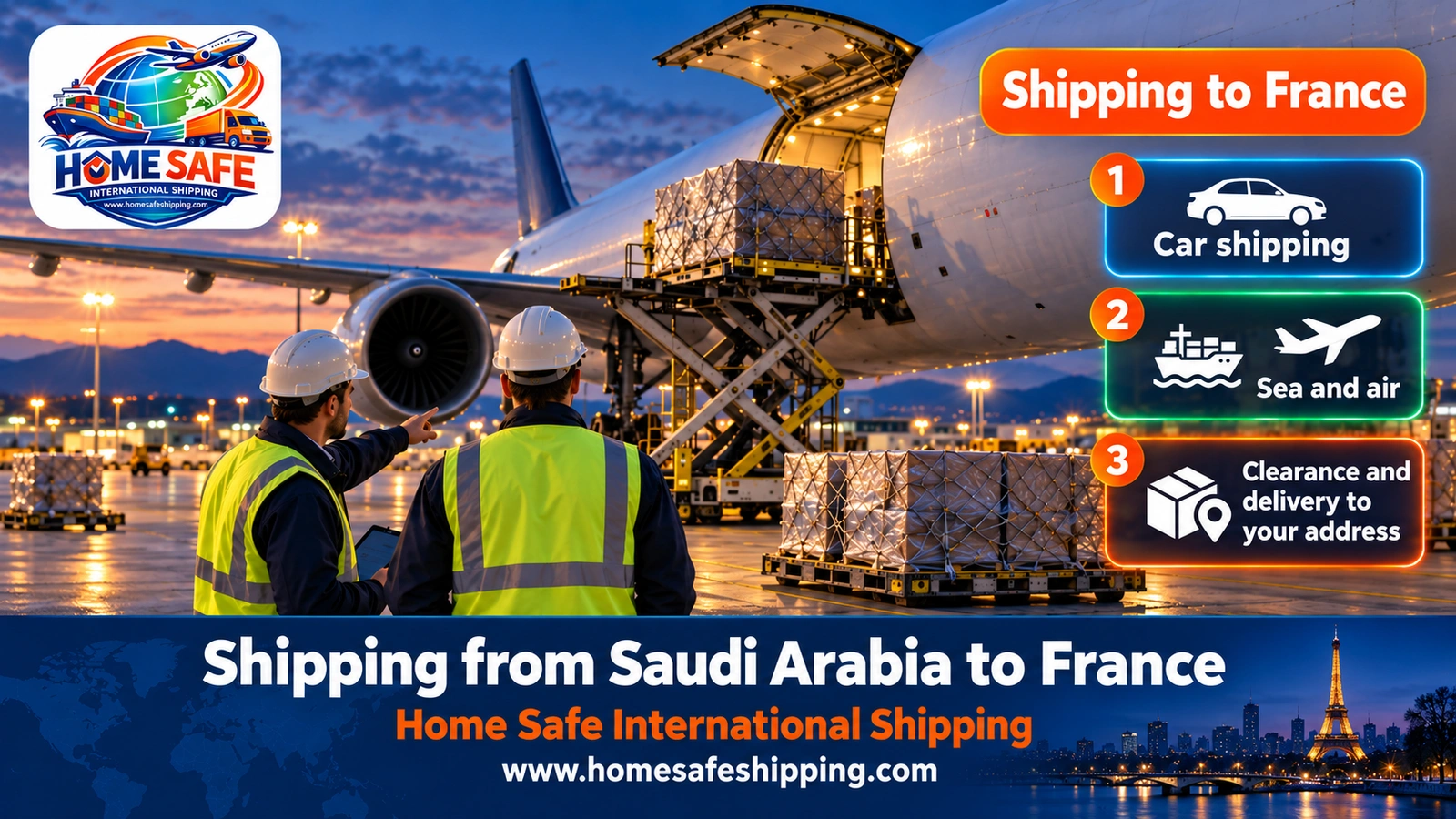 Shipping from Saudi Arabia to France