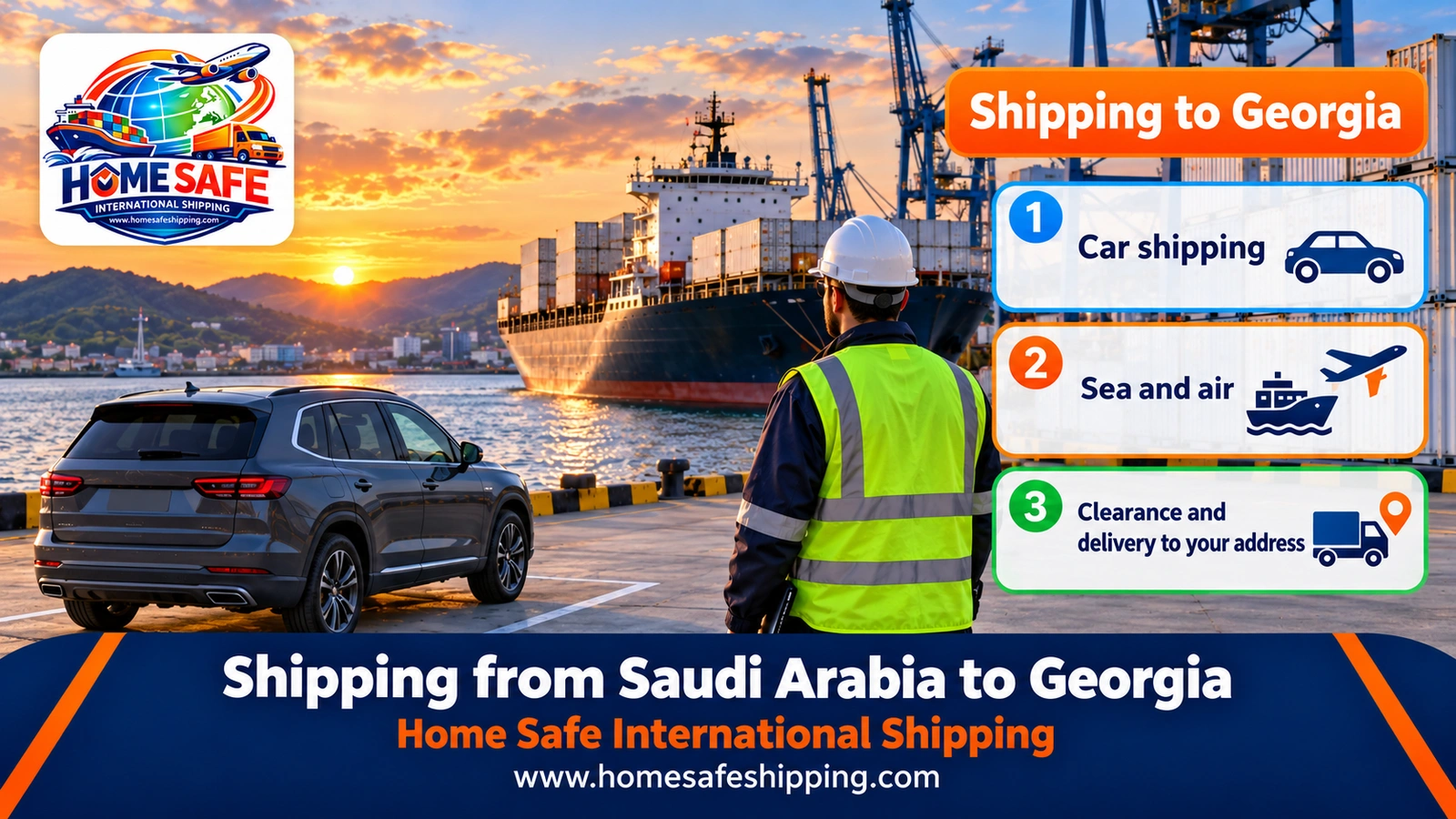 Shipping from Saudi Arabia to Georgia