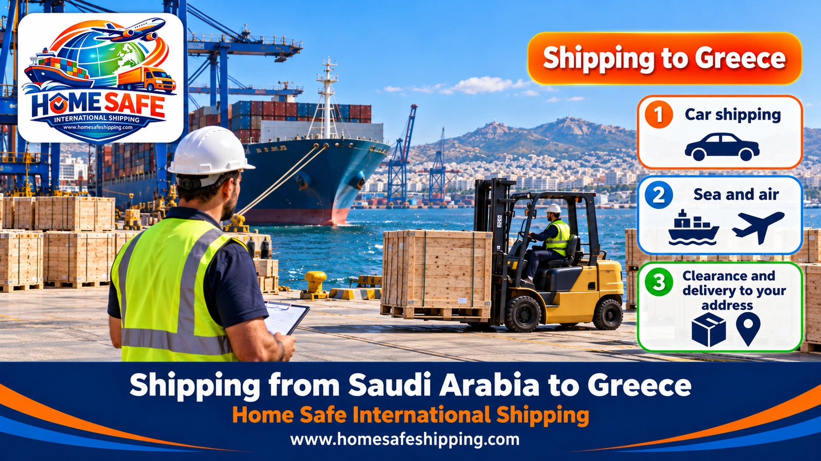 Shipping from Saudi Arabia to Greece