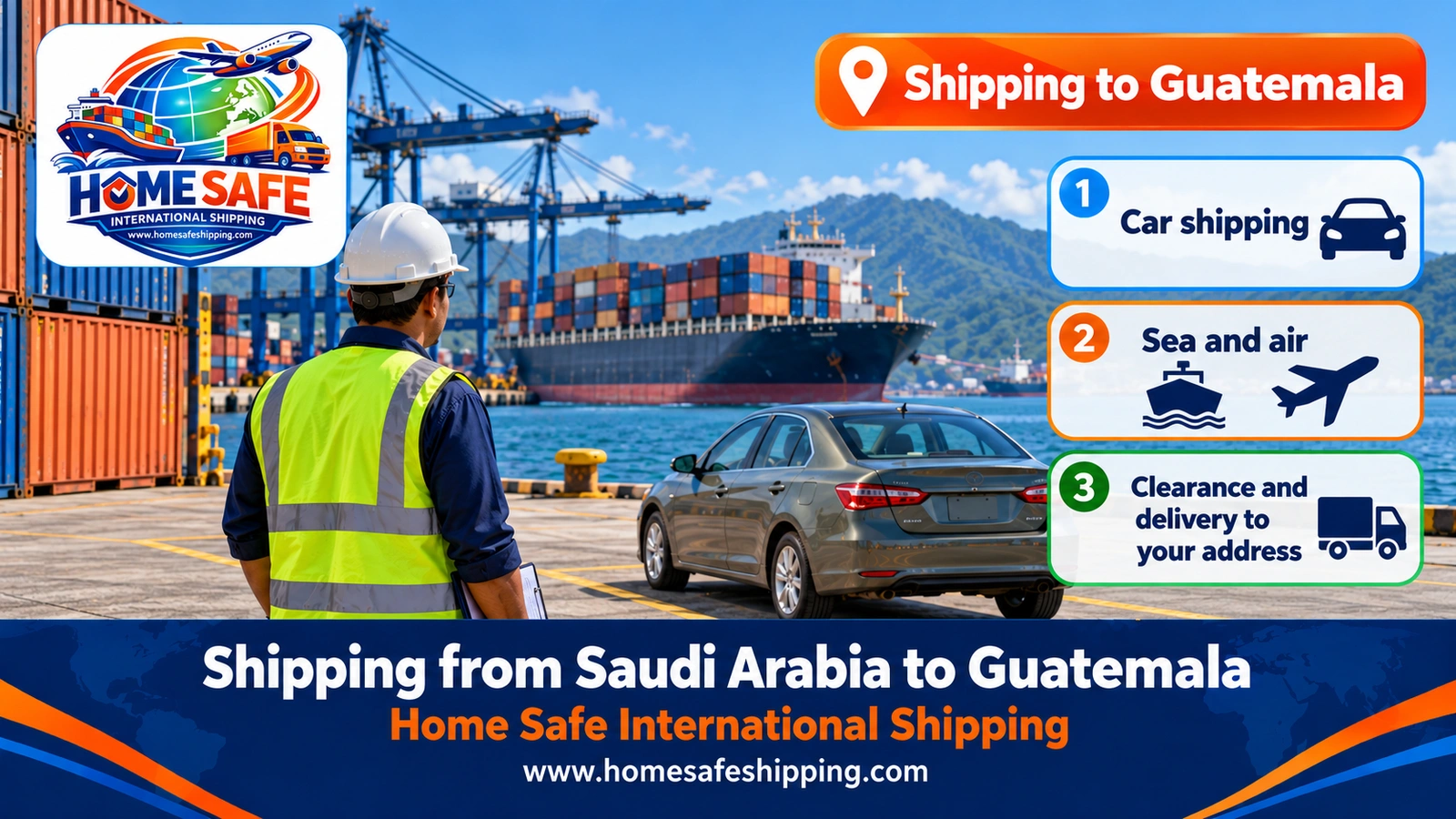 Shipping from Saudi Arabia to Guatemala