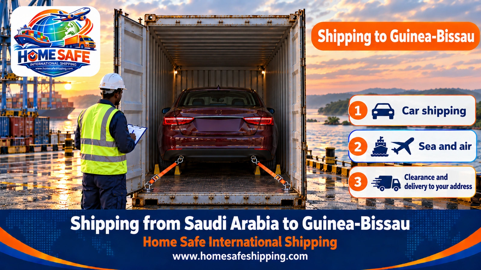 Shipping from Saudi Arabia to Guinea-Bissau