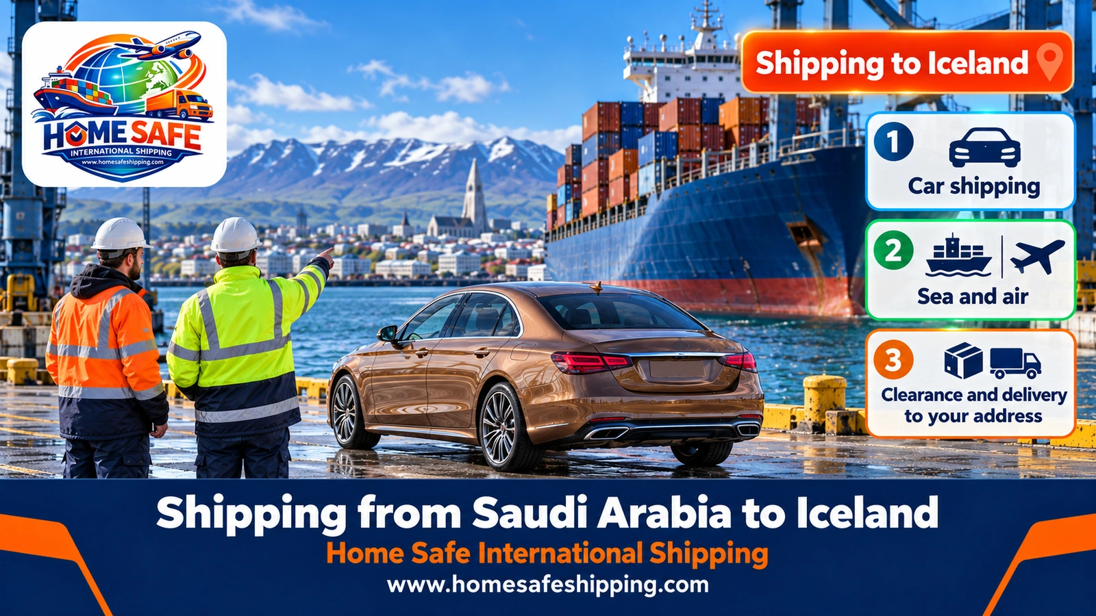 Shipping from Saudi Arabia to Iceland