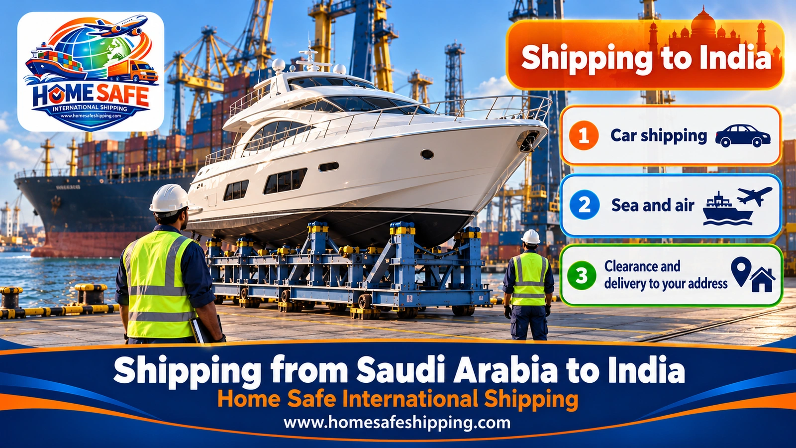 Shipping from Saudi Arabia to India