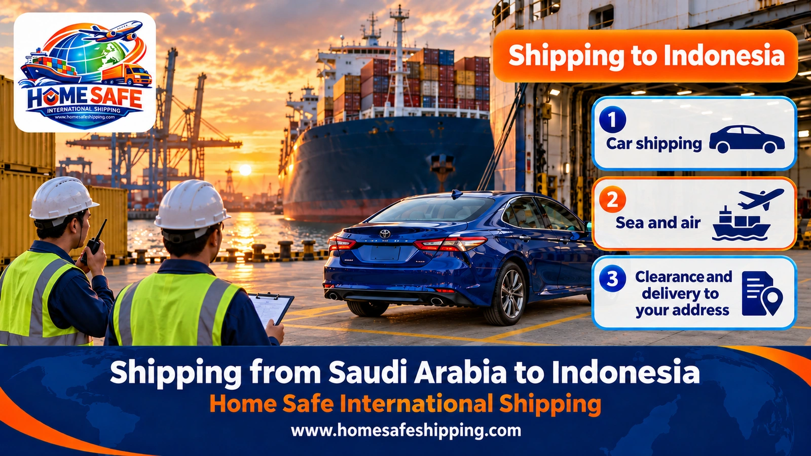 Shipping from Saudi Arabia to Indonesia