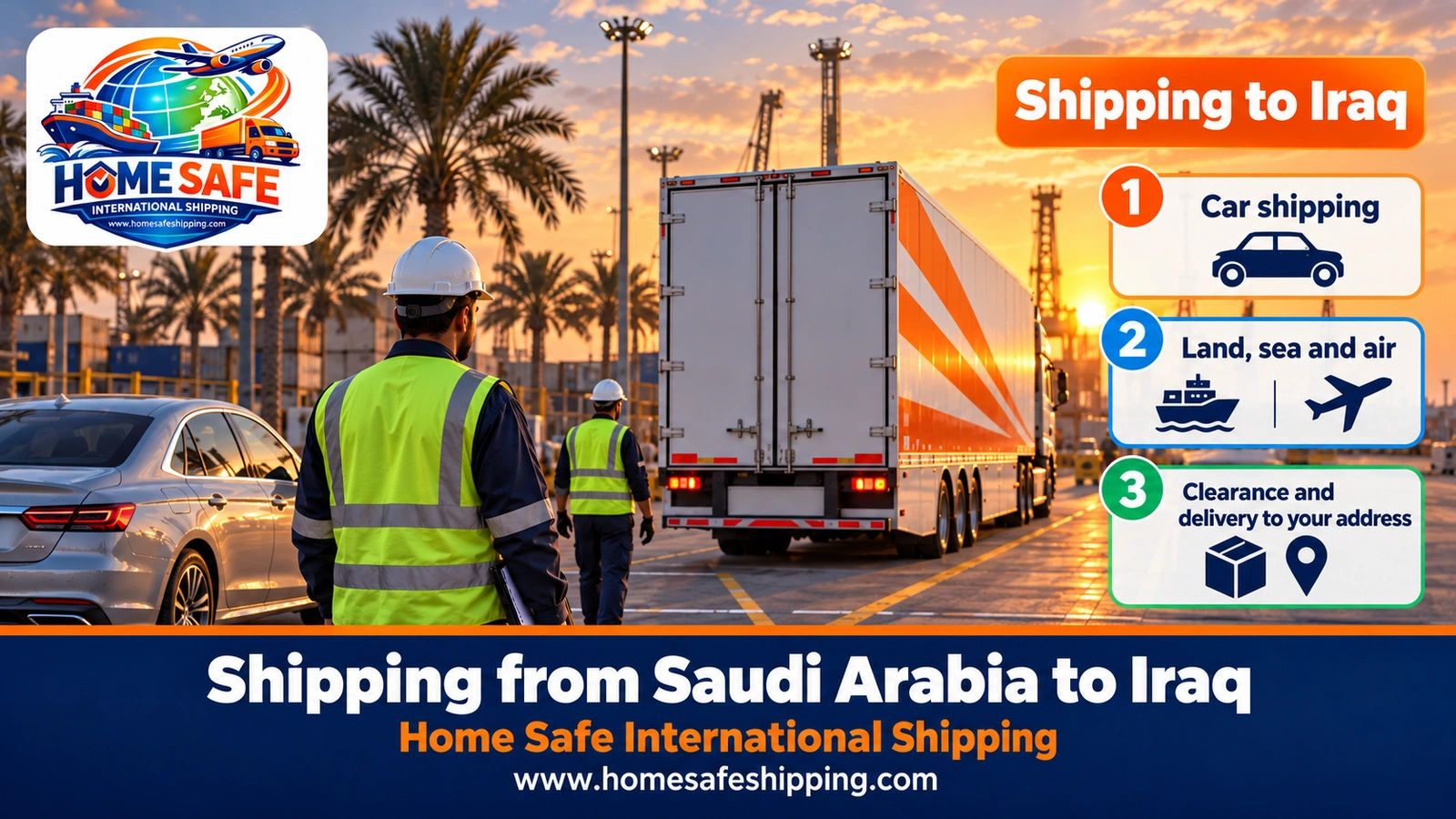 Shipping from Saudi Arabia to Iraq