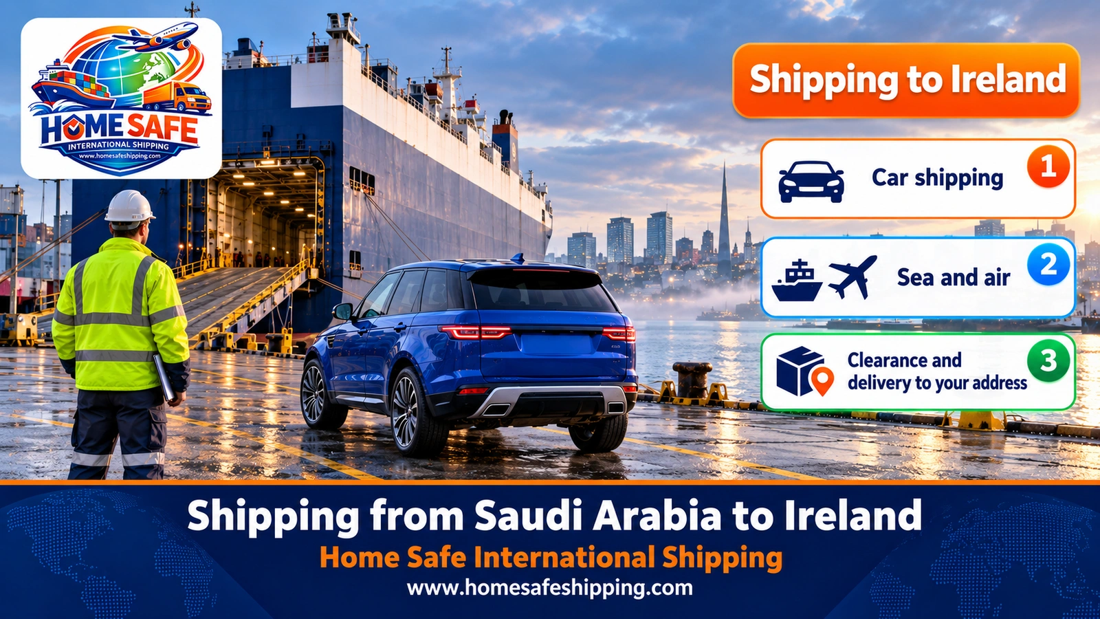 Shipping from Saudi Arabia to Ireland