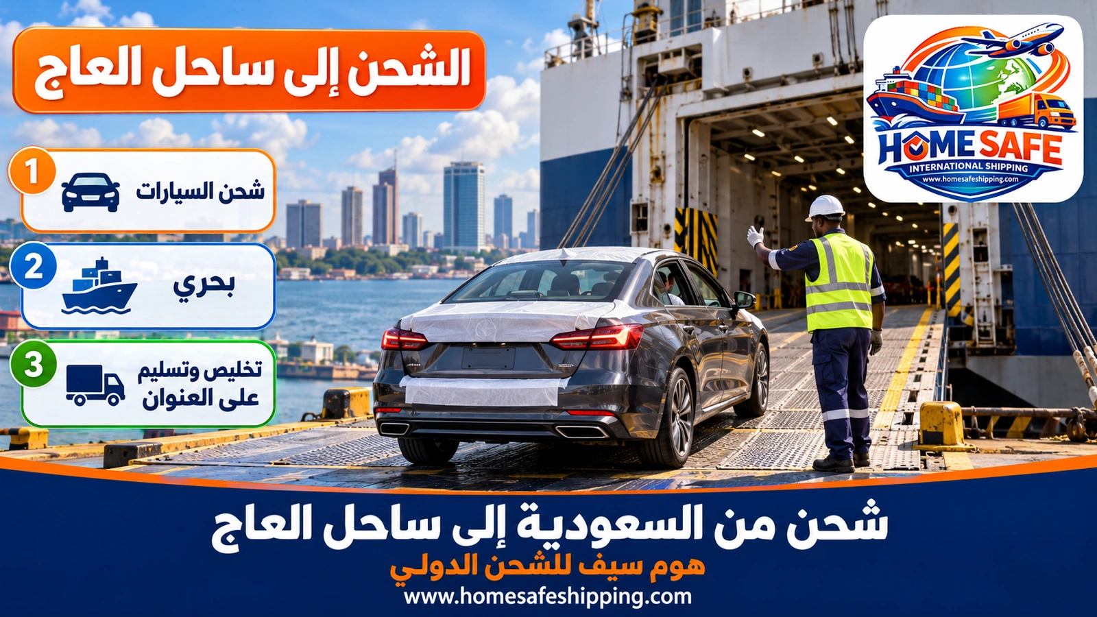 شحن من السعودية إلى ساحل العاج
