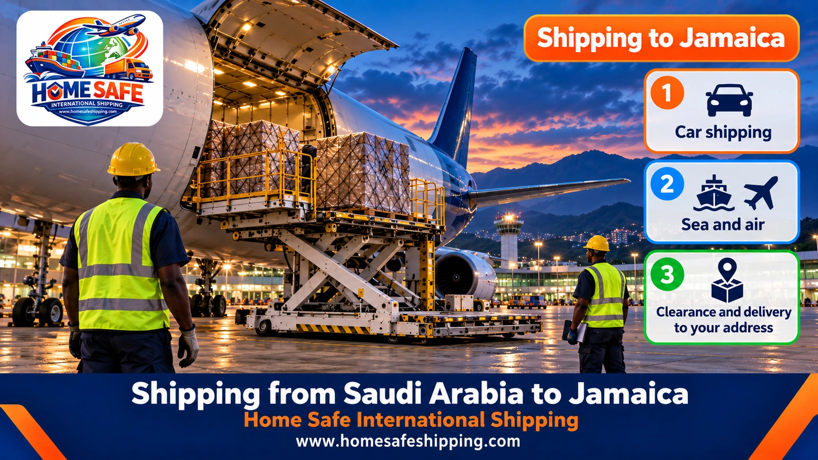 Shipping from Saudi Arabia to Jamaica