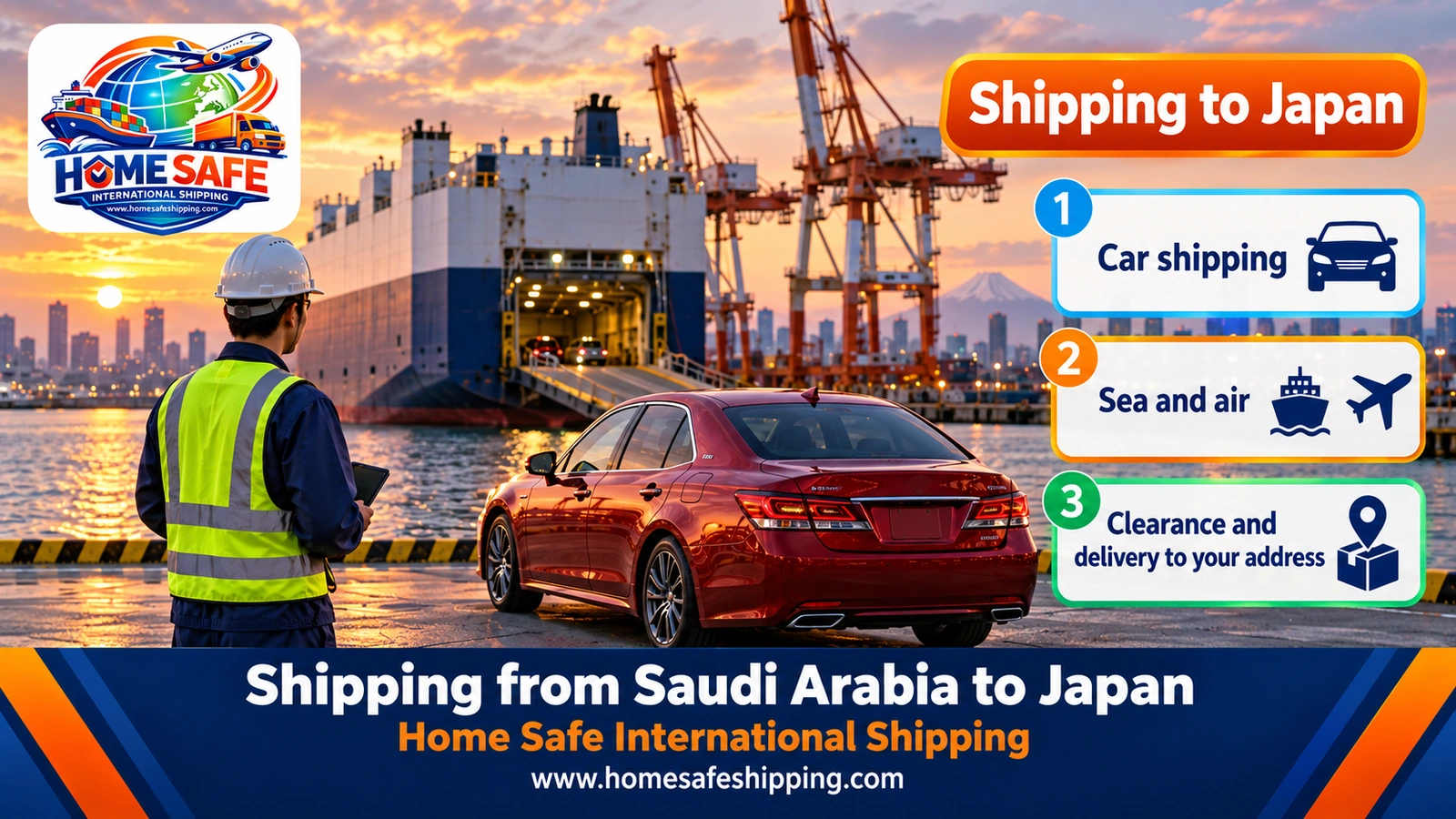 Shipping from Saudi Arabia to Japan