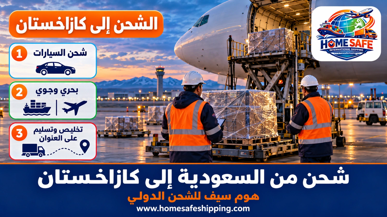 شحن من السعودية إلى كازاخستان