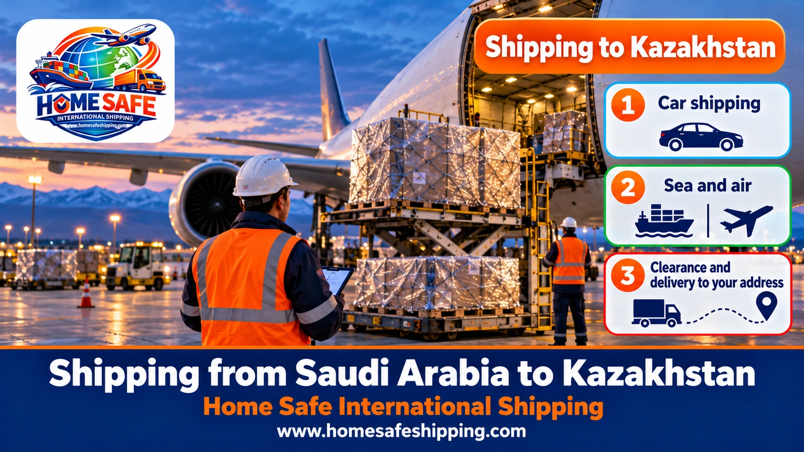 Shipping from Saudi Arabia to Kazakhstan