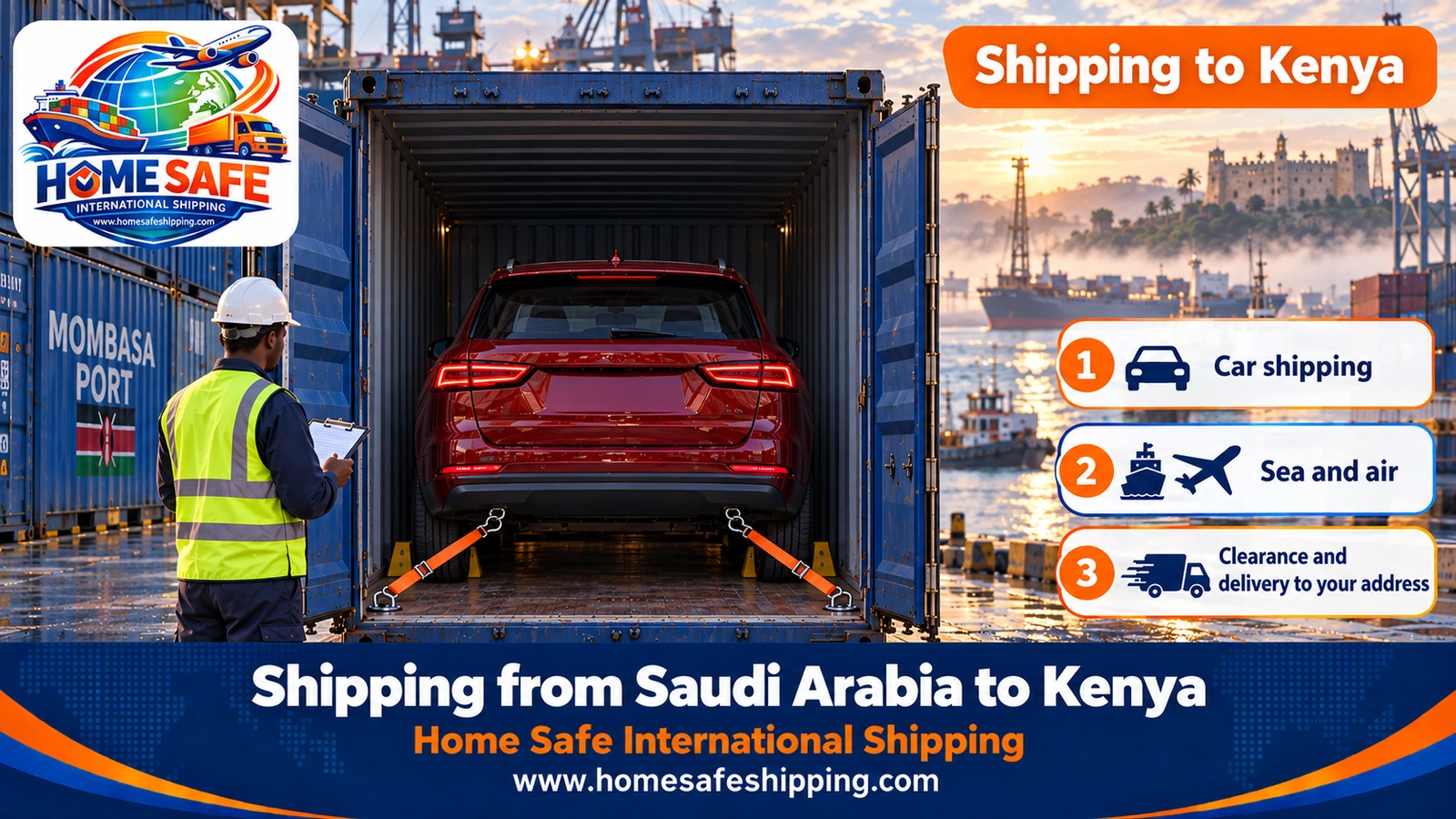 Shipping from Saudi Arabia to Kenya