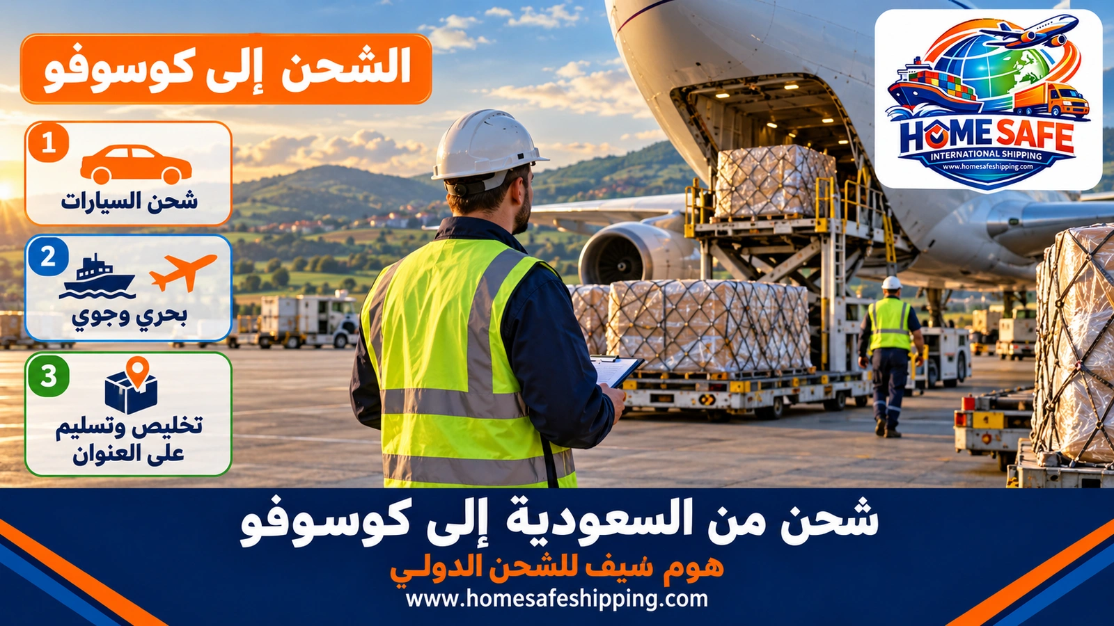 شحن من السعودية إلى كوسوفو