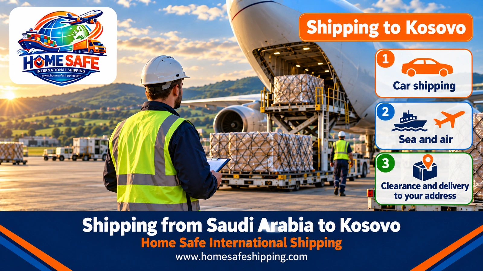 Shipping from Saudi Arabia to Kosovo