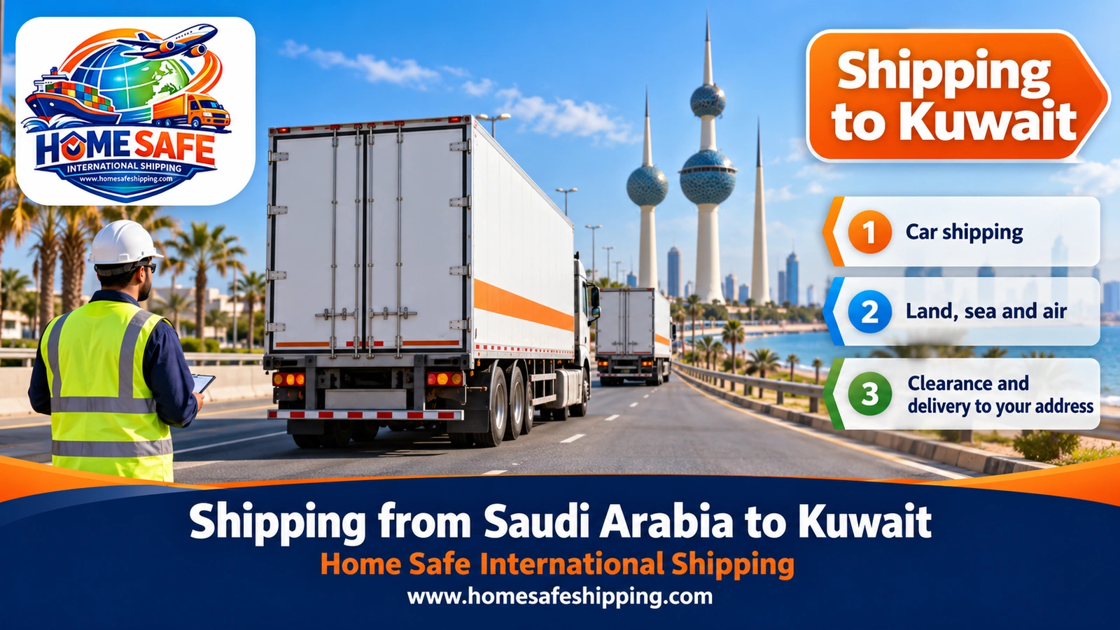 Shipping from Saudi Arabia to Kuwait