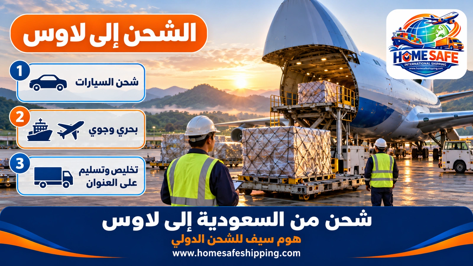شحن من السعودية إلى لاوس