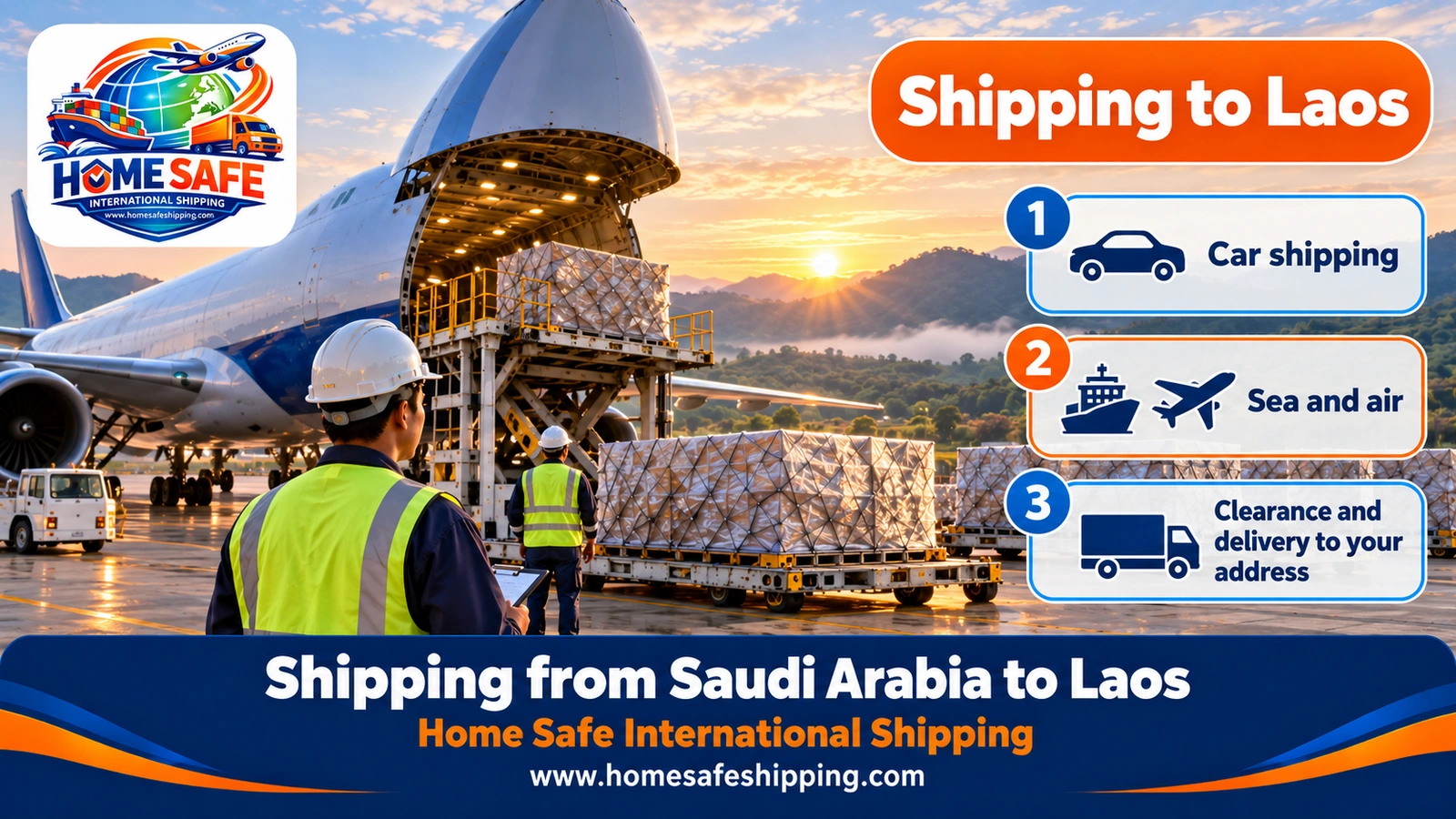 Shipping from Saudi Arabia to Laos