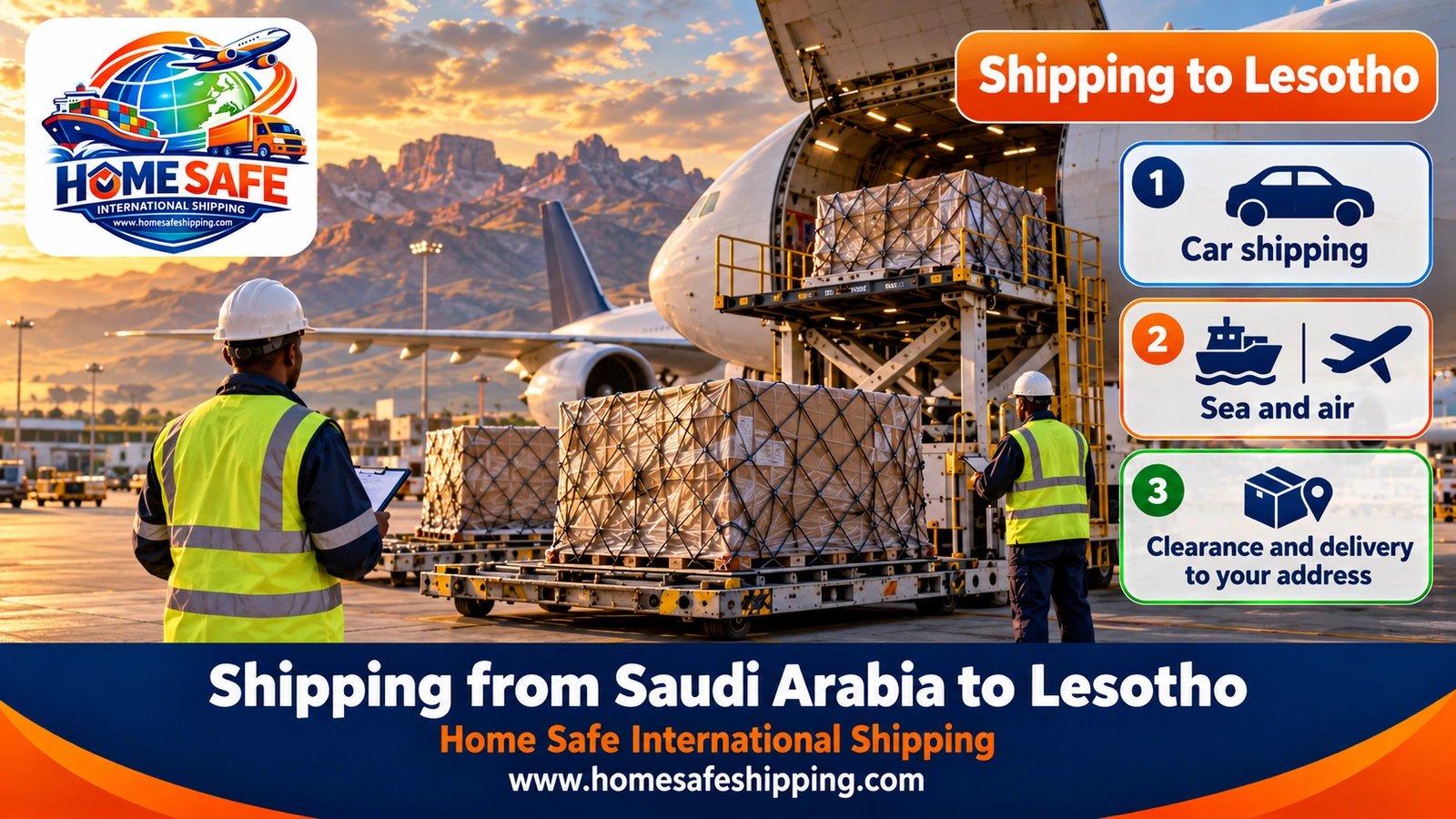 Shipping from Saudi Arabia to Lesotho