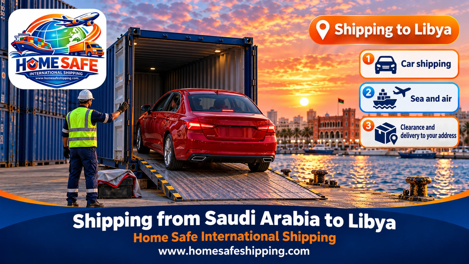 Shipping from Saudi Arabia to Libya