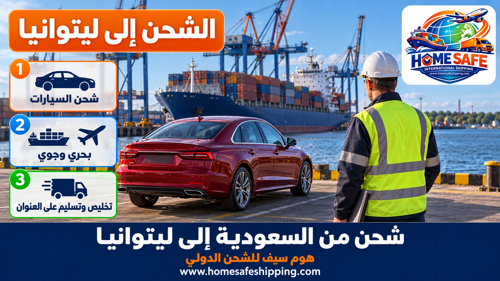 شحن من السعودية إلى ليتوانيا