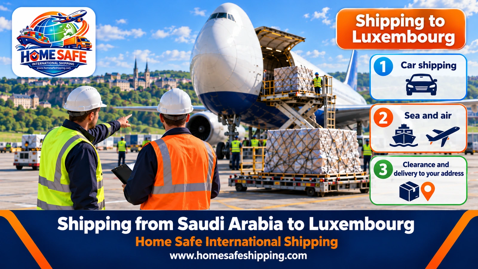 Shipping from Saudi Arabia to Luxembourg