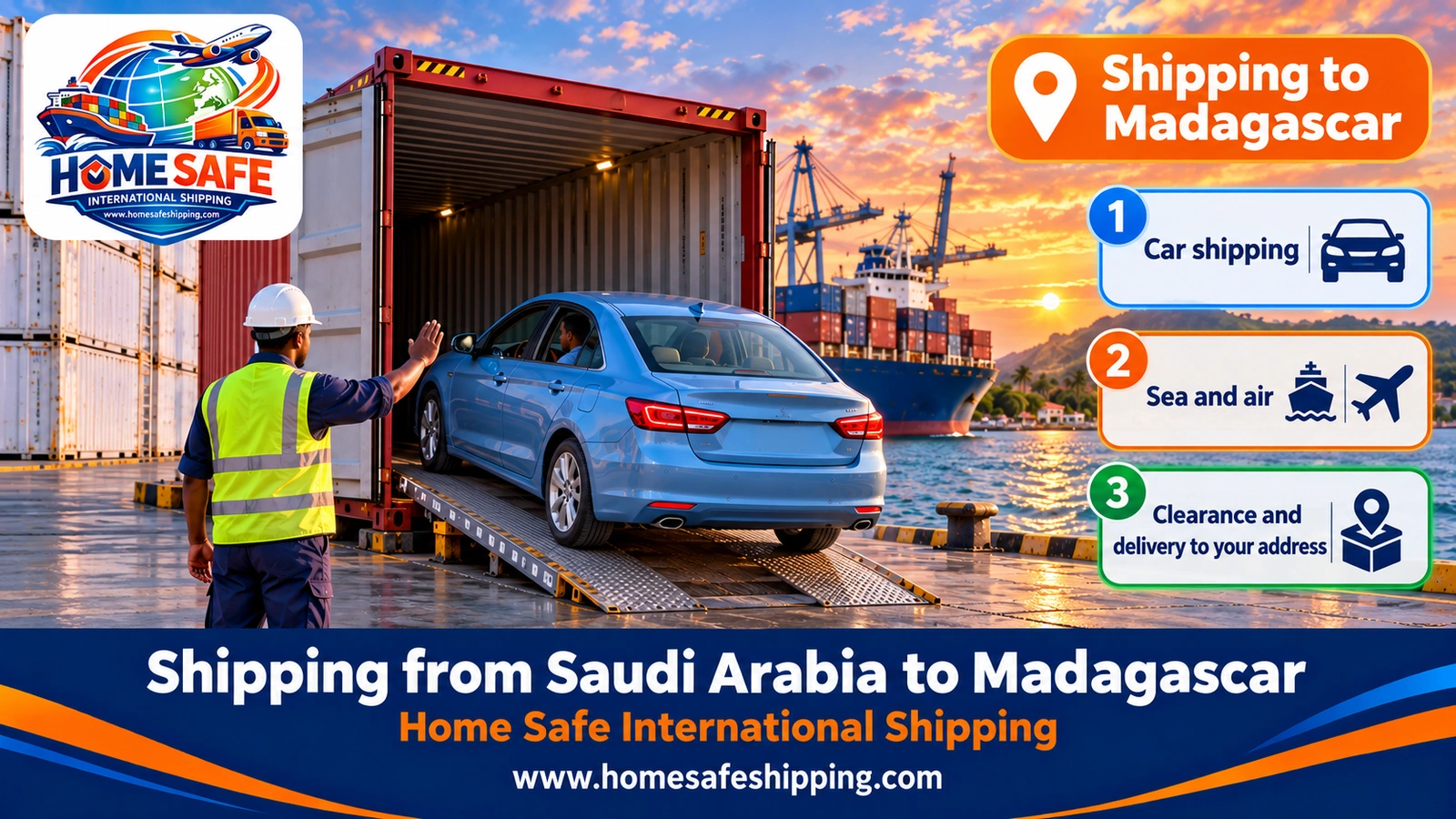 Shipping from Saudi Arabia to Madagascar