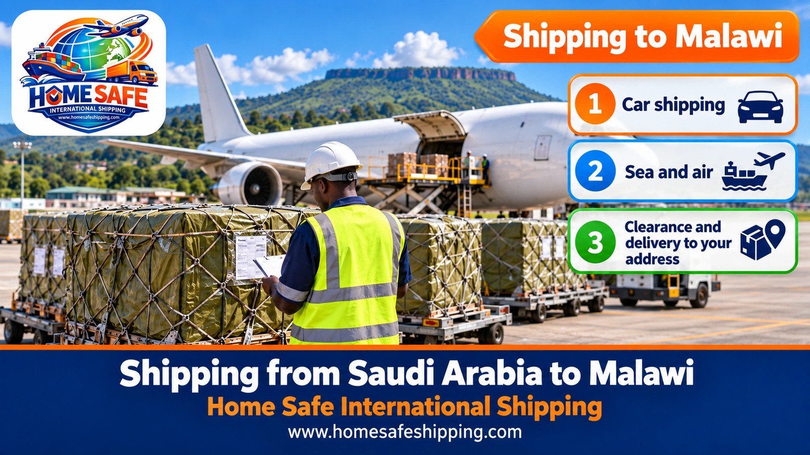Shipping from Saudi Arabia to Malawi