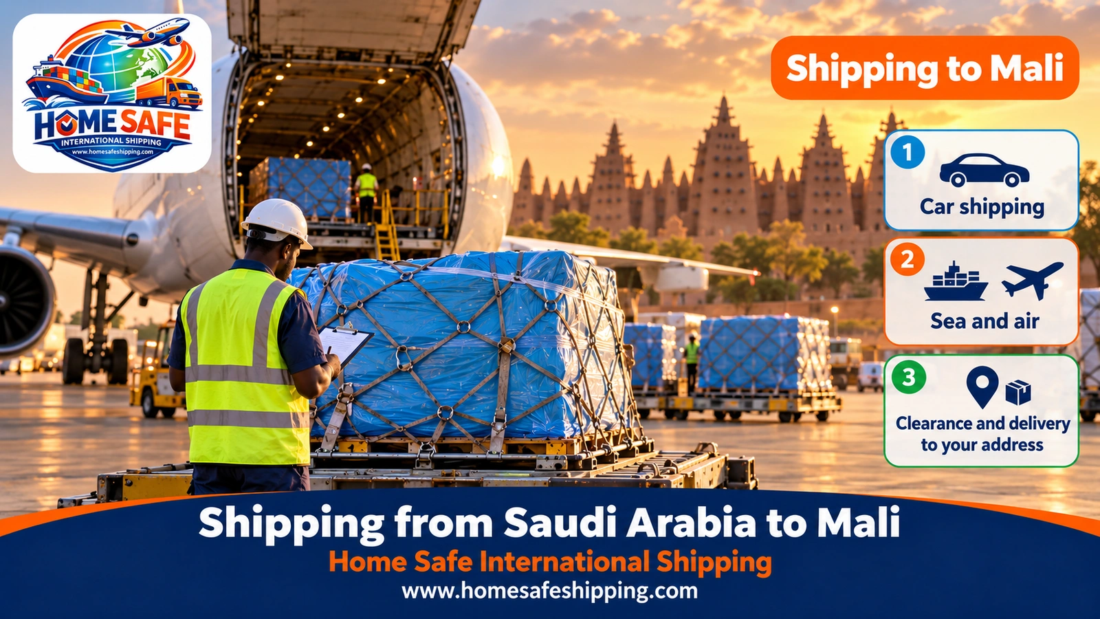 Shipping from Saudi Arabia to Mali