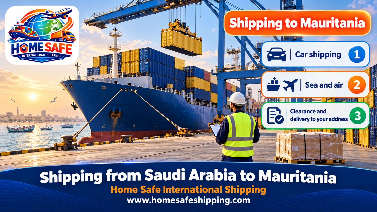 Shipping from Saudi Arabia to Mauritania