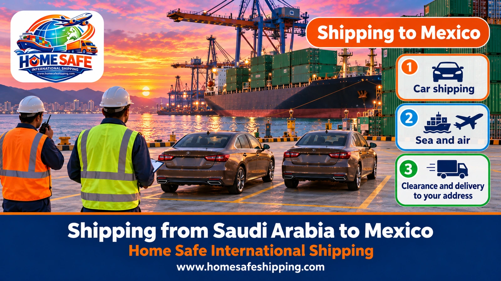 Shipping from Saudi Arabia to Mexico