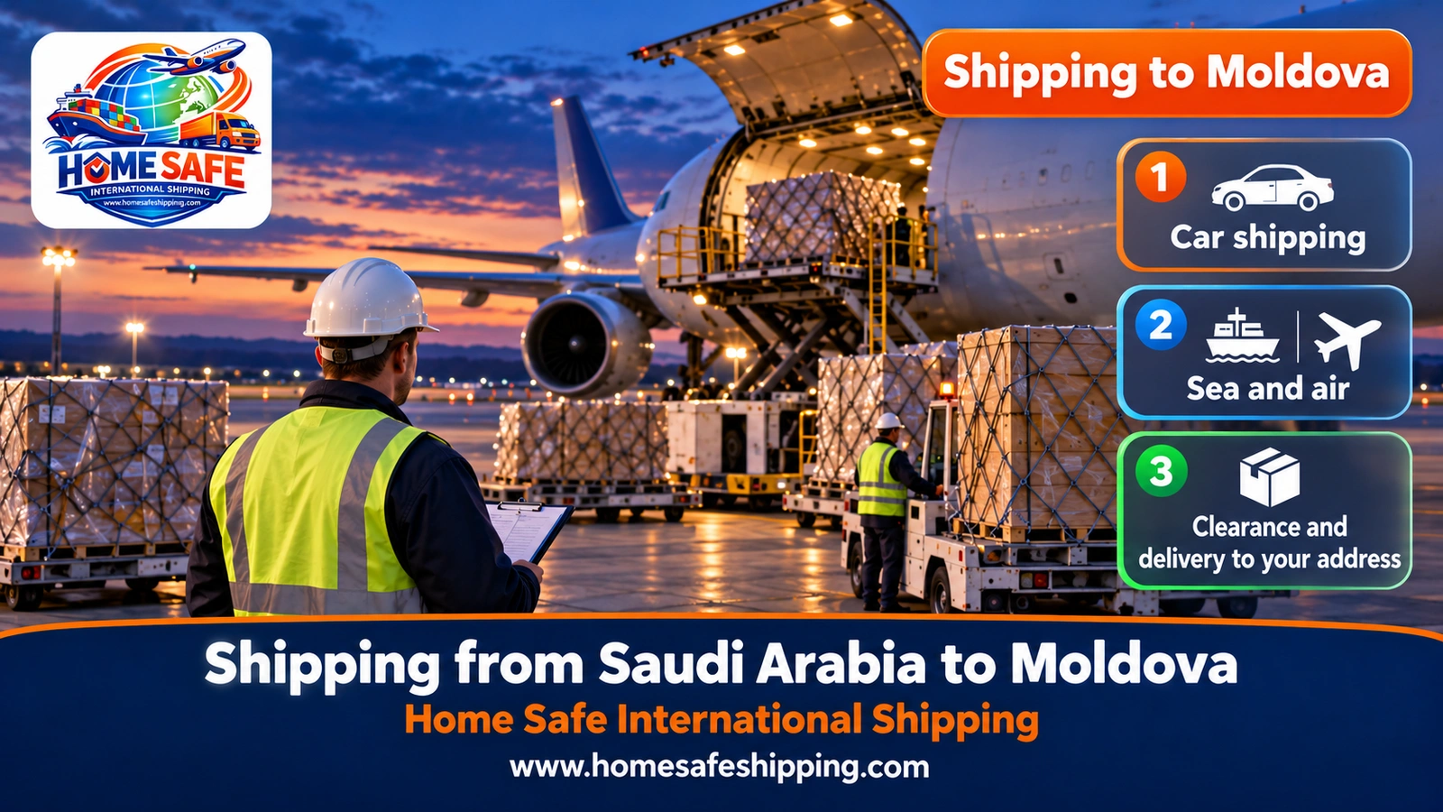 Shipping from Saudi Arabia to Moldova