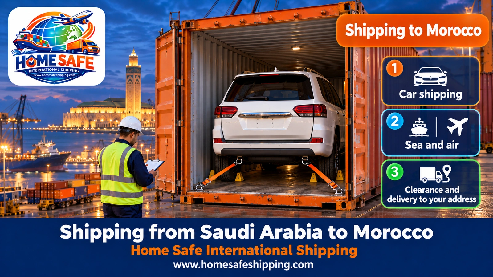 Shipping from Saudi Arabia to Morocco