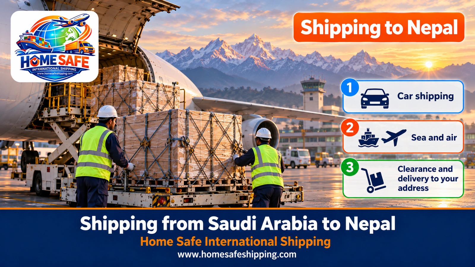 Shipping from Saudi Arabia to Nepal