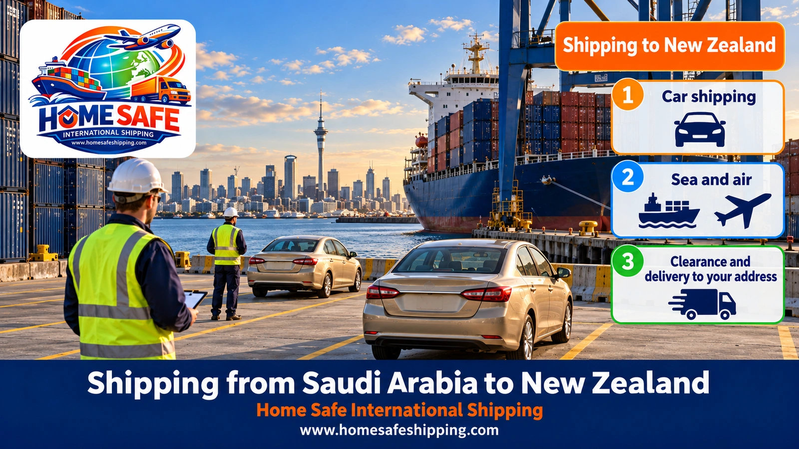 Shipping from Saudi Arabia to New Zealand