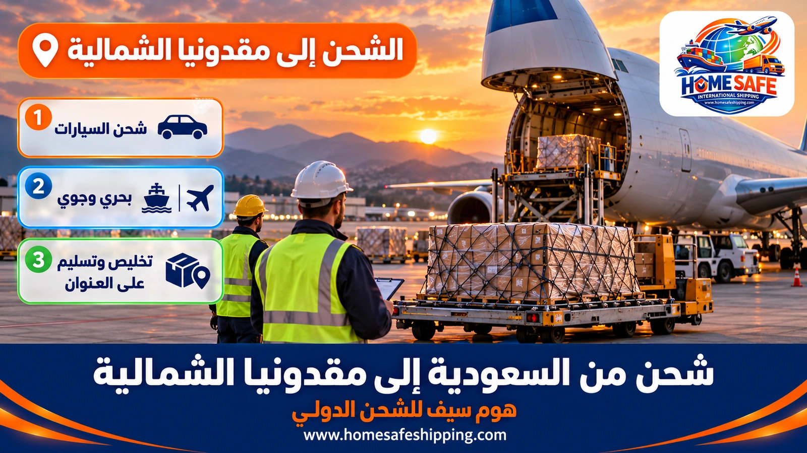 شحن من السعودية إلى مقدونيا الشمالية