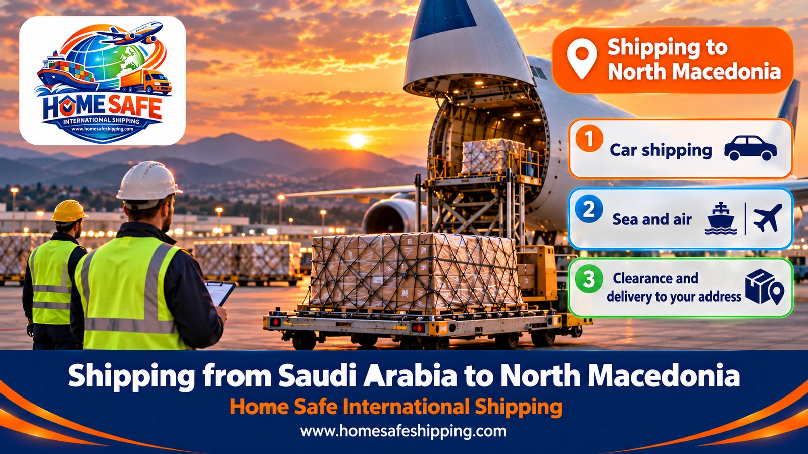 Shipping from Saudi Arabia to North Macedonia