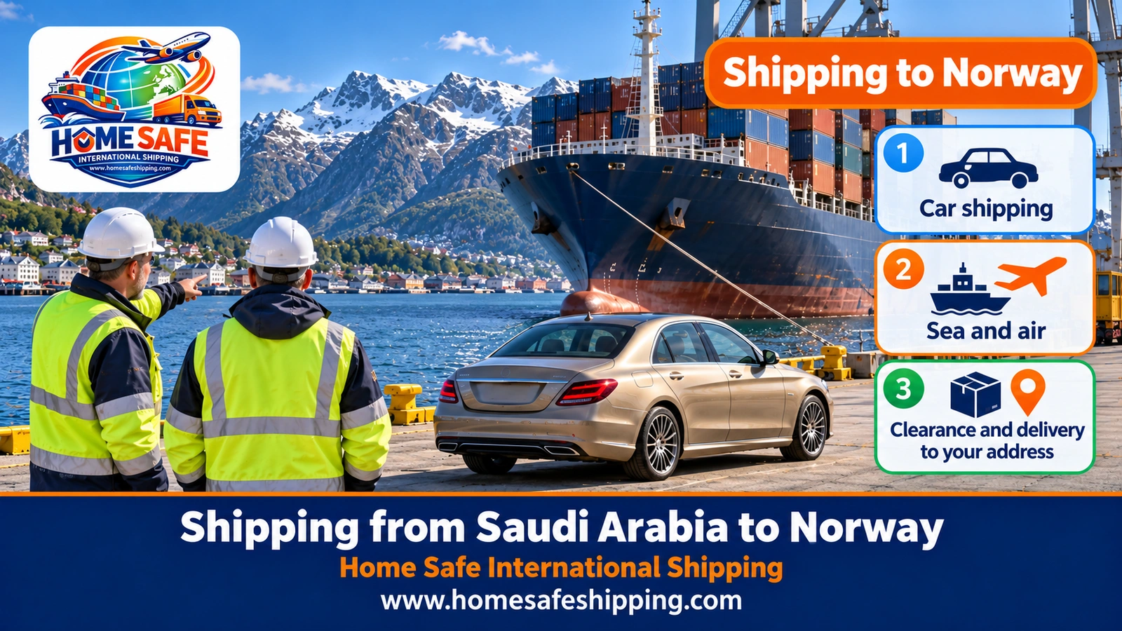 Shipping from Saudi Arabia to Norway