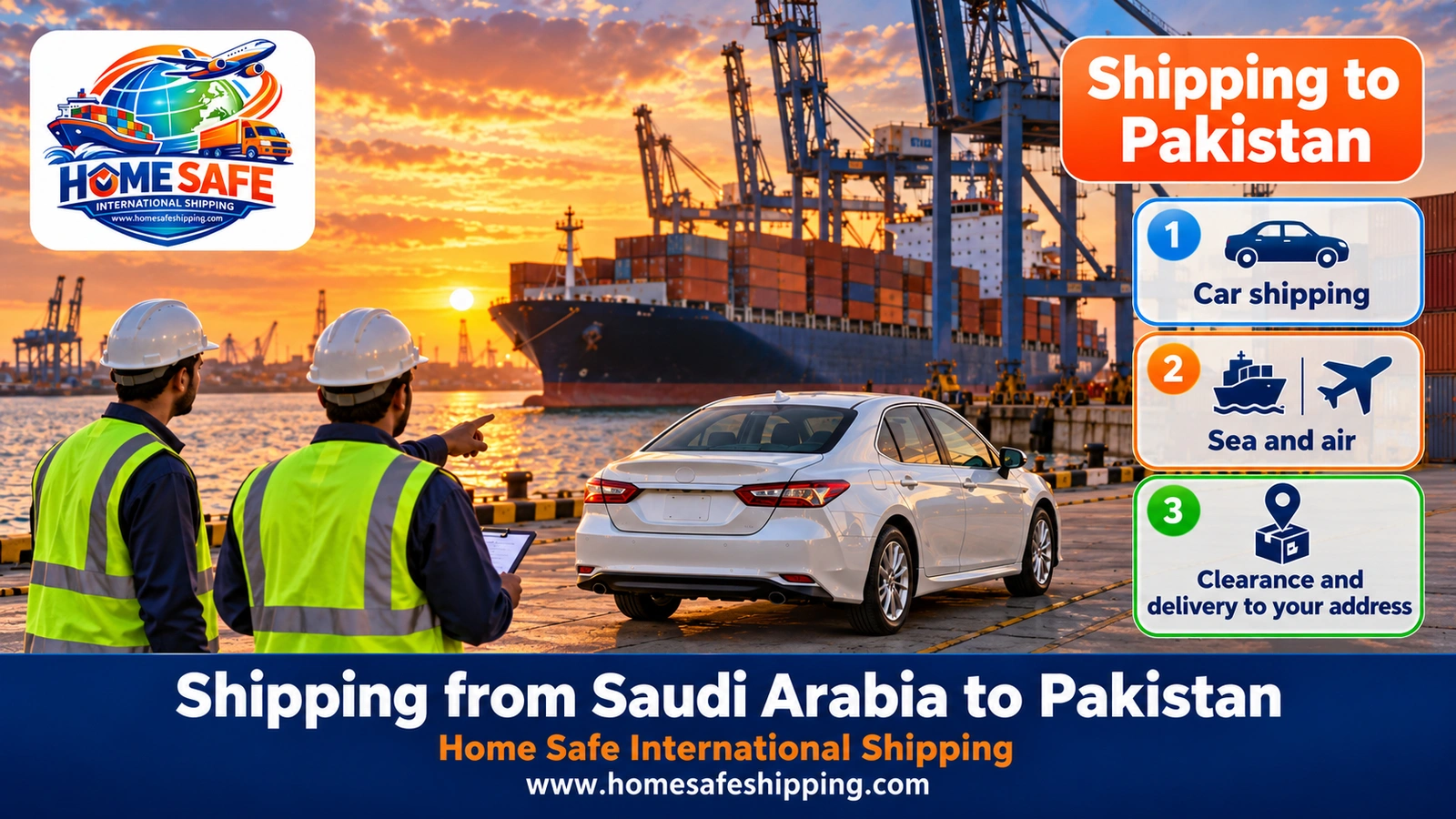 Shipping from Saudi Arabia to Pakistan