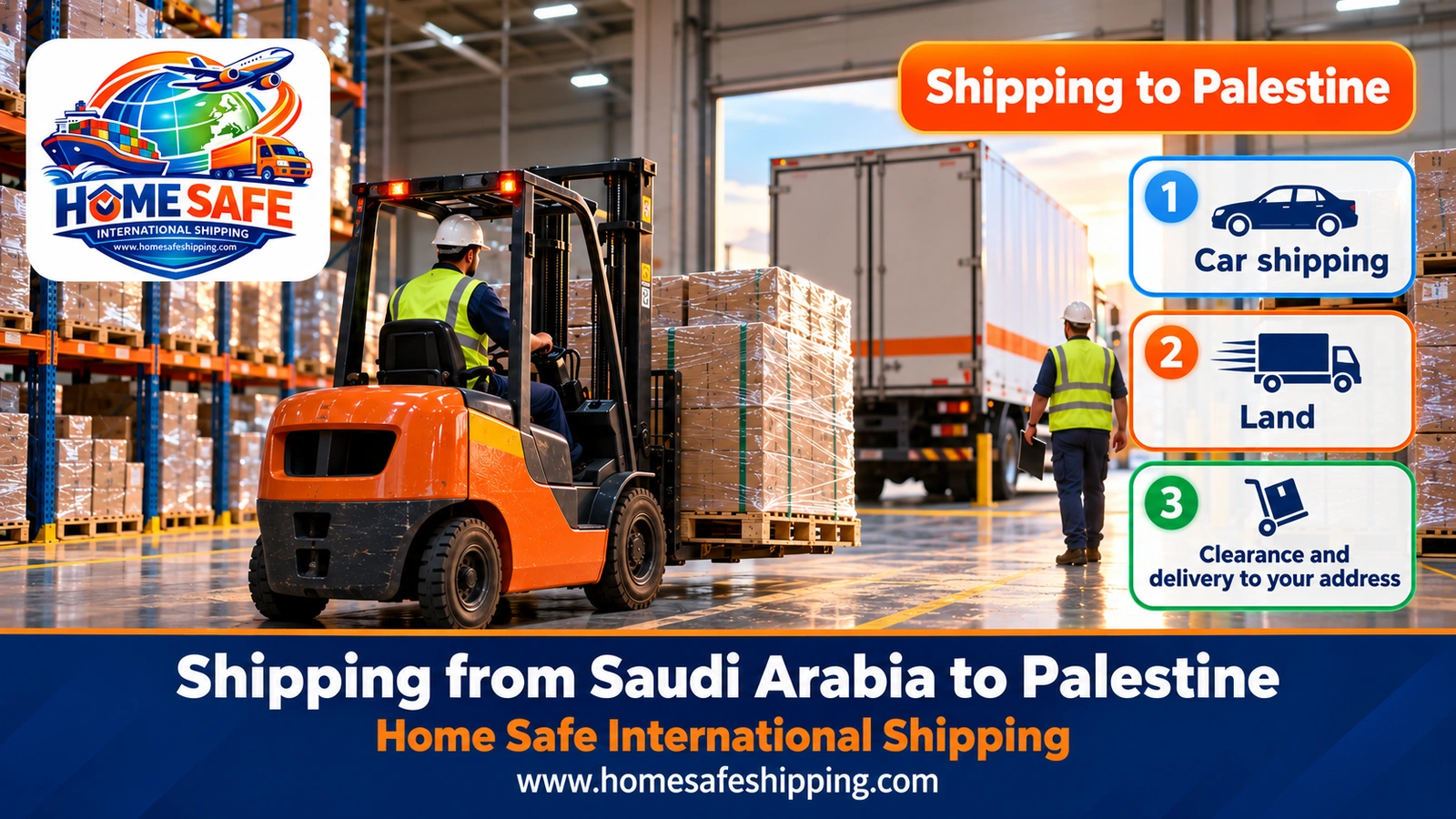Shipping from Saudi Arabia to Palestine