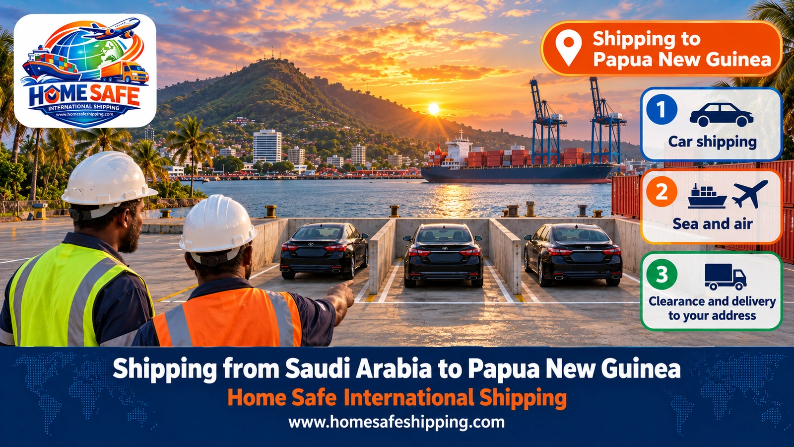 Shipping from Saudi Arabia to Papua New Guinea